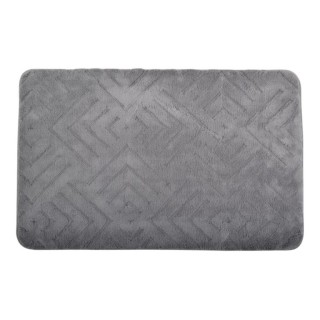 ΠΑΤΑΚΙ ΜΠΑΝΙΟΥ MEMORY FOAM ΣΕ ΓΚΡΙ ΧΡΩΜΑ ΜΕ PVC ΠΛΑΤΗ 50x80εκ.ANKOR