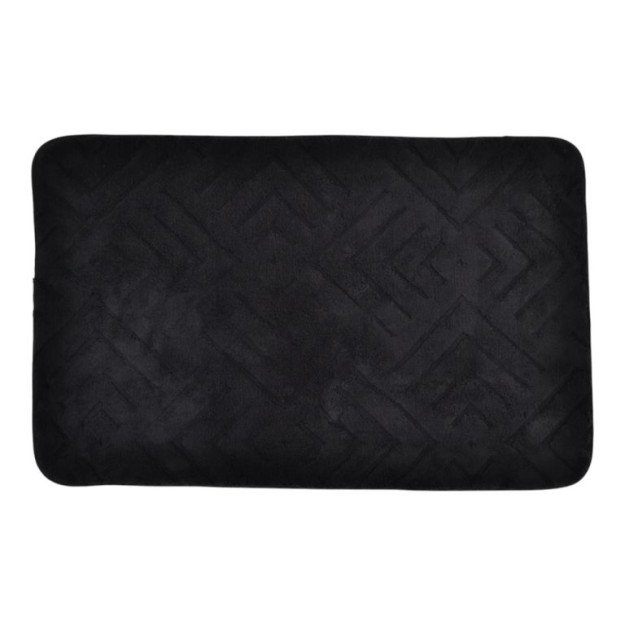 ΠΑΤΑΚΙ ΜΠΑΝΙΟΥ MEMORY FOAM ΣΕ ΜΑΥΡΟ ΧΡΩΜΑ ΜΕ PVC ΠΛΑΤΗ 50x80εκ.ANKOR