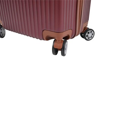 ΣΕΤ 3 ΒΑΛΙΤΣΕΣ ANKOR ABS 21,5x34x50 εκ. 24,5x40x60 εκ. ΚΑΙ 28,50x46x70 εκ. ΜΕ 4 ΡΟΔΕΣ ΜΠΟΡΝΤΟ