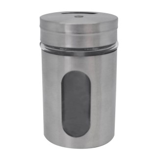 ΣΕΤ 24 ΤΕΜ ΑΛΑΤΟΠΙΠΕΡΑ INOX ΜΕ ΓΥΑΛΙ 5x5x8,2εκ ANKOR