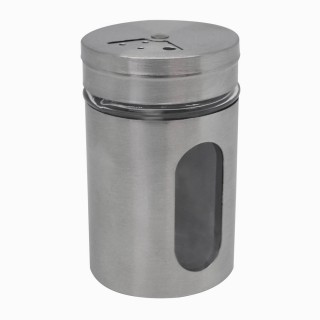 ΣΕΤ 24 ΤΕΜ ΑΛΑΤΟΠΙΠΕΡΑ INOX ΜΕ ΓΥΑΛΙ 5x5x8,2εκ ANKOR