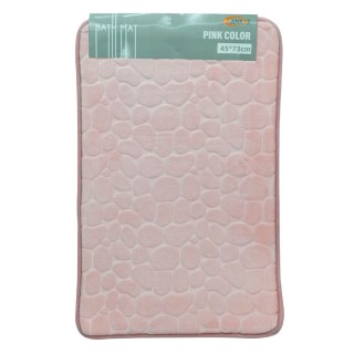ΠΑΤΑΚΙ ΜΠΑΝΙΟΥ MEMORY FOAM ΡΟΖ ΒΟΤΣΑΛΟ ΜΕ PVC 45x73εκ.ANKOR