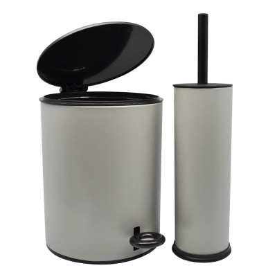 ΚΑΛΑΘΙ ΜΠΑΝΙΟΥ 5lt INOX ΓΚΡΙ SOFT CLOSE ANKOR