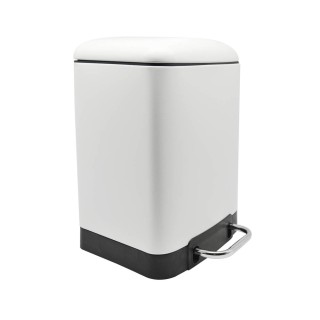 ΚΑΛΑΘΙ ΜΠΑΝΙΟΥ 6lt INOX ΑΣΠΡΟ SOFT CLOSE ANKOR