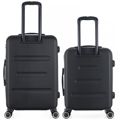 ΣΕΤ 2 ΒΑΛΙΤΣΕΣ ANKOR ABS 37x27x55εκ. ΚΑΙ 41x31x65εκ. ΜΕ ΕΠΕΚΤΑΣΗ ΚΑΙ 4 ΡΟΔΕΣ ΜΑΥΡΟ