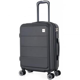 ΒΑΛΙΤΣΑ ΚΑΜΠΙΝΑΣ ANKOR ABS 37x27x55εκ. ΜΕ ΕΠΕΚΤΑΣΗ ΚΑΙ 4 ΡΟΔΕΣ ΜΑΥΡΗ