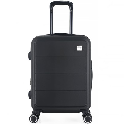 ΒΑΛΙΤΣΑ ΚΑΜΠΙΝΑΣ ANKOR ABS 37x27x55εκ. ΜΕ ΕΠΕΚΤΑΣΗ ΚΑΙ 4 ΡΟΔΕΣ ΜΑΥΡΗ