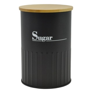 ΒΑΖΟ ΜΕΤΑΛΛΙΚΟ ΜΑΥΡΟ Sugar ΜΕ ΜΠΑΜΠΟΥ ΚΑΠΑΚΙ 9,5x9,5x13εκ.ANKOR