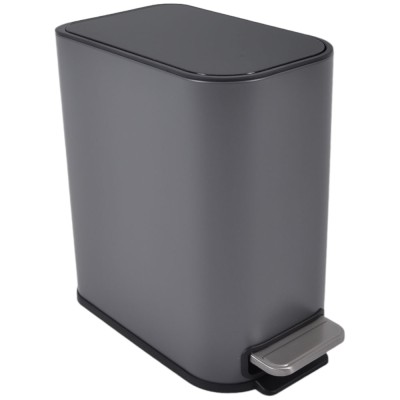 ΚΑΛΑΘΙ ΜΠΑΝΙΟΥ BELLO 5lt SOFT CLOSE SLIM  ΜΕΤΑΛΛΙΚΟ ΓΚΡΙ ΜΑΤ ANKOR