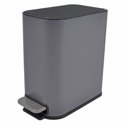 ΚΑΛΑΘΙ ΜΠΑΝΙΟΥ BELLO 5lt SOFT CLOSE SLIM  ΜΕΤΑΛΛΙΚΟ ΓΚΡΙ ΜΑΤ ANKOR