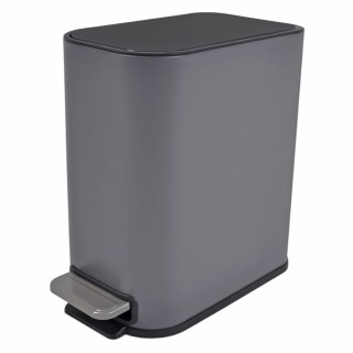 ΚΑΛΑΘΙ ΜΠΑΝΙΟΥ BELLO 5lt SOFT CLOSE SLIM  ΜΕΤΑΛΛΙΚΟ ΓΚΡΙ ΜΑΤ ANKOR