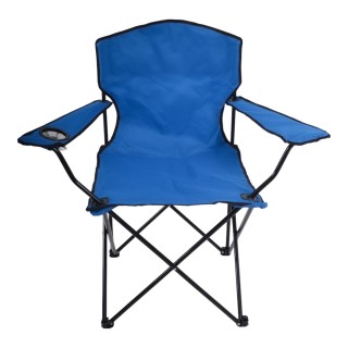 ΚΑΡΕΚΛΑ CAMPING ΒΑΡΕΩΣ ΤΥΠΟΥ ΠΤΥΣΣΟΜΕΝΗ ΣΕ ΜΠΛΕ ΧΡΩΜΑ 93x55x94εκ.ANKOR