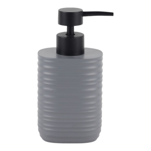 DISPENSER ΠΟΛΥΕΣΤΕΡΙΚΟ ΡΙΓΕ ΣΕ ΧΡΩΜΑ ΓΚΡΙ ΜΑΤ 8,1x8,1x16,9εκ.ANKOR