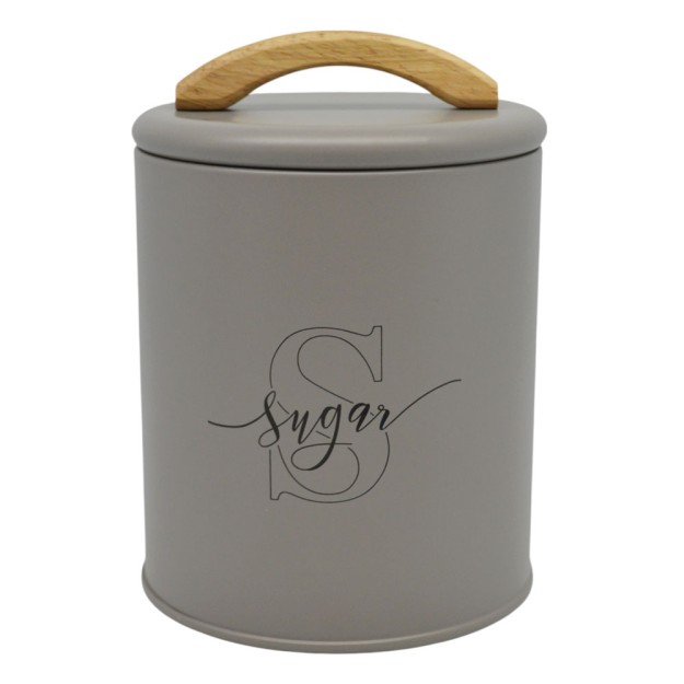 ΒΑΖΟ ΜΕΤΑΛΛΙΚΟ TAUPE ΜΕ ΞΥΛΙΝΗ ΛΑΒΗ Sugar 11x11x15εκ.ANKOR