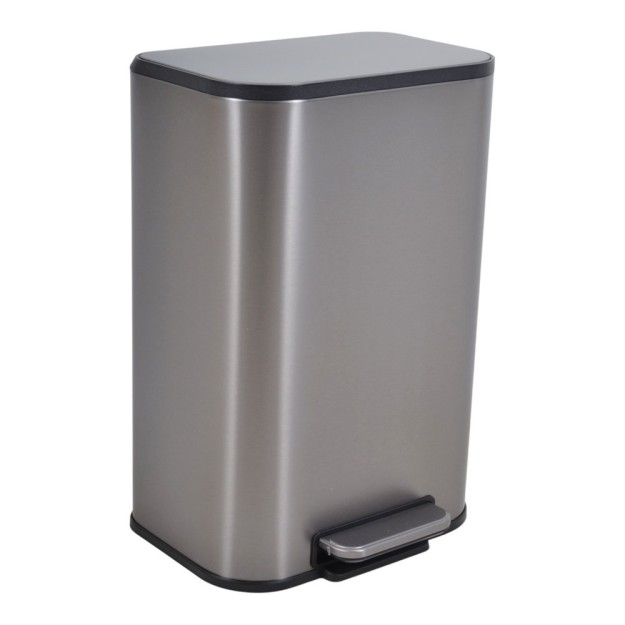 ΚΑΔΟΣ ΑΠΟΡΡΙΜΑΤΩΝ SOUL 12L SOFT CLOSE FINGER PRINT PROOF INOX ΜΑΤ ANKOR