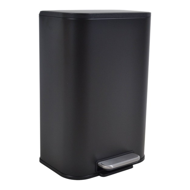 ΚΑΔΟΣ ΑΠΟΡΡΙΜΑΤΩΝ SOUL 12L SOFT CLOSE ΙΝΟΧ ΜΑΥΡΟ ΜΑΤ ANKOR