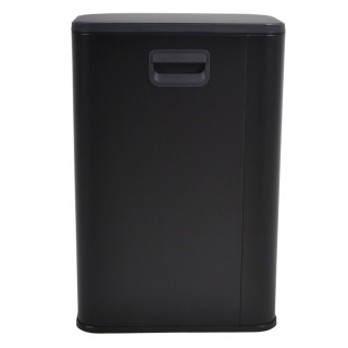 ΚΑΔΟΣ ΑΠΟΡΡΙΜΑΤΩΝ SOUL 12L SOFT CLOSE ΙΝΟΧ ΜΑΥΡΟ ΜΑΤ ANKOR