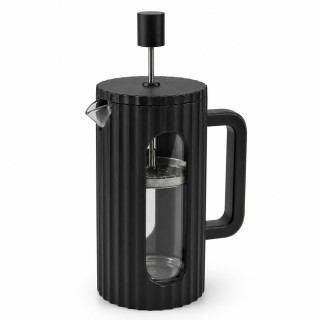 ΚΑΦΕΤΙΕΡΑ ΓΑΛΛΙΚΟΥ ΧΕΙΡΟΣ ΜΕ ΠΡΕΣΑ 600ML ΒΟΡΙΟΠΥΡΙΤΙΚΟ ΓΥΑΛΙ ΜΕ ΜΑΥΡΟ PP ΠΕΡΙΒΛΗΜΑ ANKOR