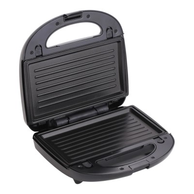 ΤΟΣΤΙΕΡΑ 2 ΣΕ 1 ΜΕ ΑΠΟΣΠΩΜΕΝΕΣ ΠΛΑΚΕΣ GRILL ΚΑΙ SANDWICH INOX ΜΕ ΜΑΥΡΟ ΧΡΩΜΑ 950W ANKOR