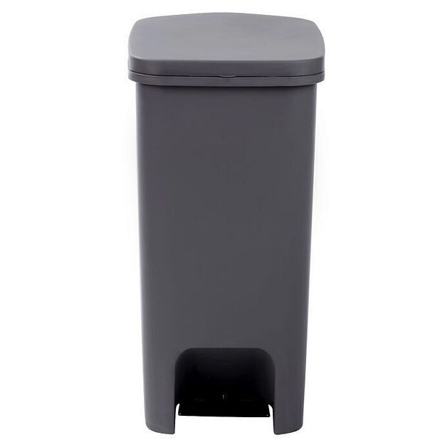 ΚΑΔΟΣ ΑΠΟΡΡΙΜΑΤΩΝ ΜΕ ΠΕΤΑΛ 52L HOMEPLAST ΓΚΡΙ ΑΝΘΡΑΚΙ