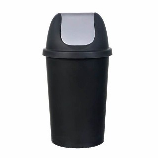 ΚΑΔΟΣ ΑΠΟΡΡΙΜΑΤΩΝ 50LT ΜΑΥΡΟΣ HOMEPLAST Φ36xΥ73