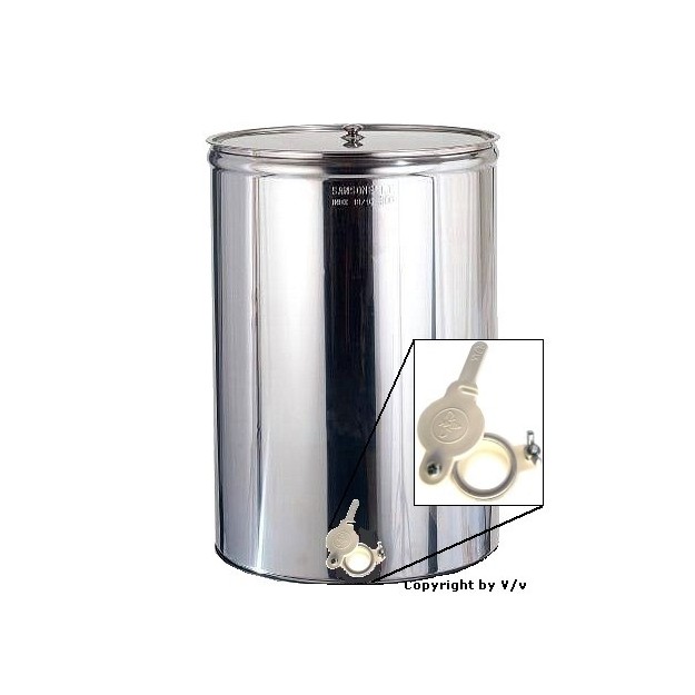 ΔΟΧΕΙΟ ΜΕΛΙΟΥ INOX SANSONE 500 LT/700 KG + ΚΑΝΟΥΛΑ ΠΛΑΣΤΙΚΗ