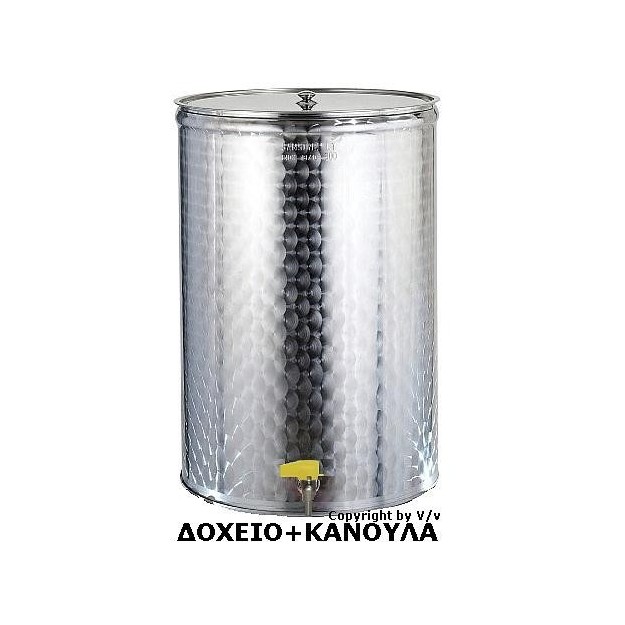ΔΟΧΕΙΟ ΛΑΔΙΟΥ ΚΡΑΣΙΟΥ ΙΝΟΧ SANSONE 150 LT SALDATI | VIOVAS